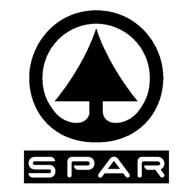spar logo 400 Minimalistic logo of a sparrow in black on a white background.