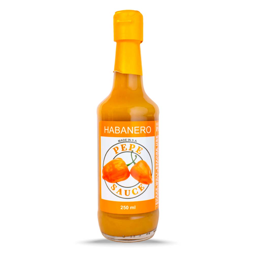 pepe habanero sml Pepe Sauce - Habanero - fiery habanero hot sauce with bold fruity heat.