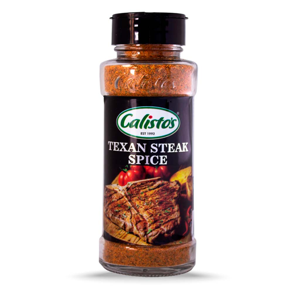 texansteak sml Calisto’s Texan Steak Spice - smoky seasoning blend for steak, chops, and braai meats.